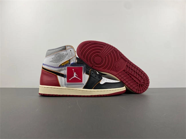 Original Jordan 1 Retro High Union Los Angeles Black Toe BV1300- 3587