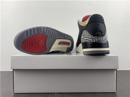 Jordan 3 Retro Black Cement Gold CK9246- SoftTouch 3832