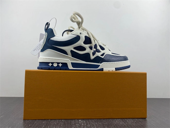 Luis Vitton LV Skate Sneaker Marine White 1AARRL FastDry 2139