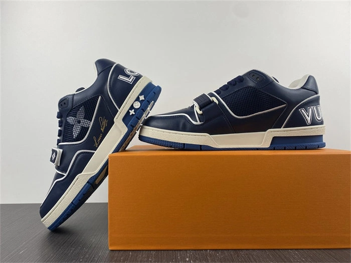 Luis Vitton Trainer Navy Mesh 1A9DEG EasyCare 2155