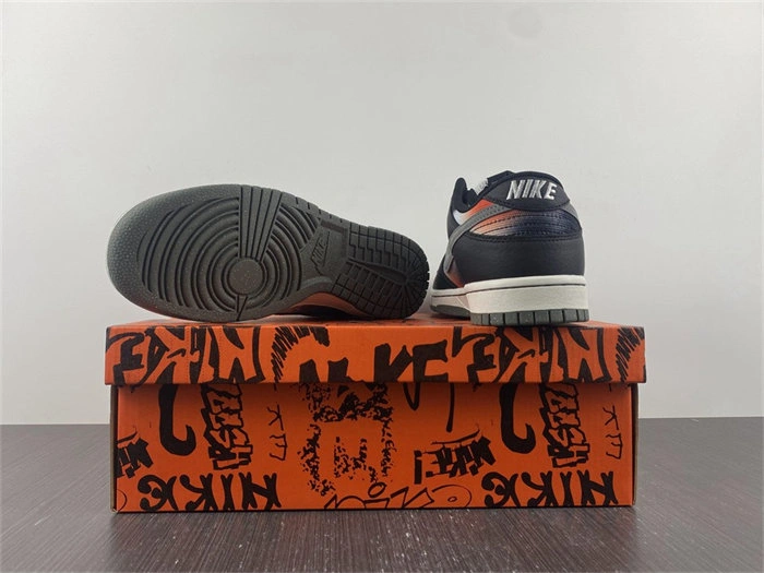 Popular Nike Dunk Low Graffiti Black Red DM0108- 4732