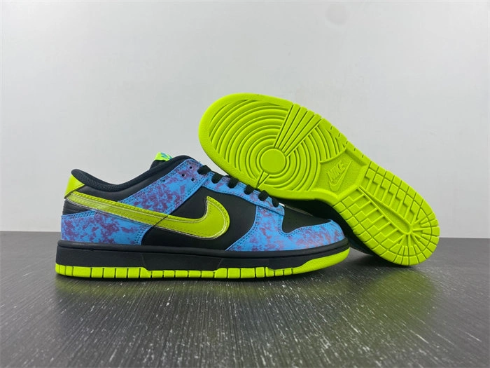 Nike Dunk Low SE Acid Wash Baltic Blue Volt DV1694- Breathable 4648
