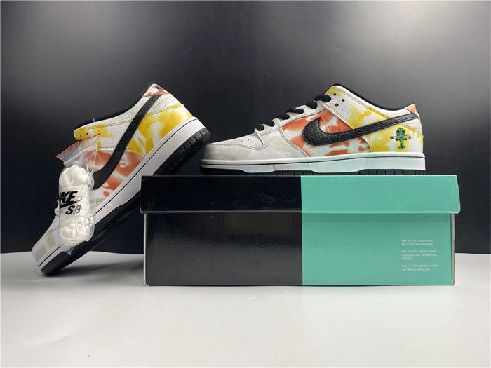 Nike SB Dunk Low Raygun Tie-Dye White BQ6832- Affordable 4901